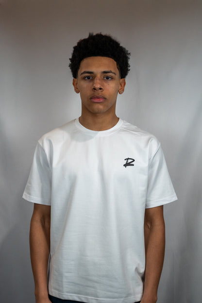 Gear That Goes The Distance Premium Oversized T-Shirt (White)