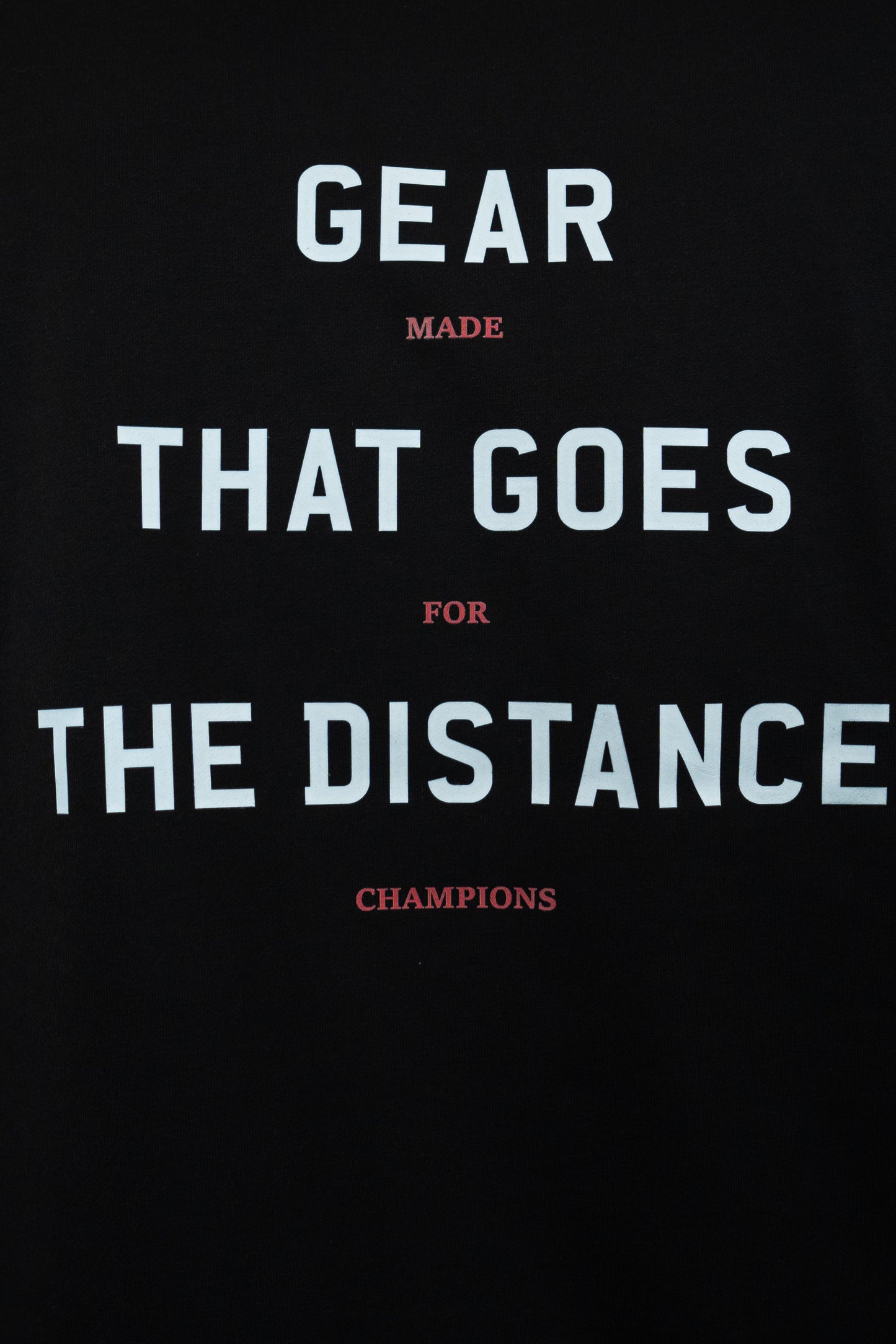 Gear That Goes The Distance Premium Oversized T-Shirt (Black)