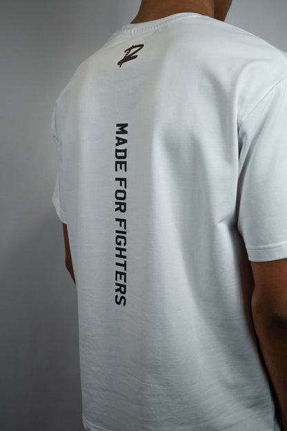 Made For Fighters Premium Oversized T-Shirt (White)