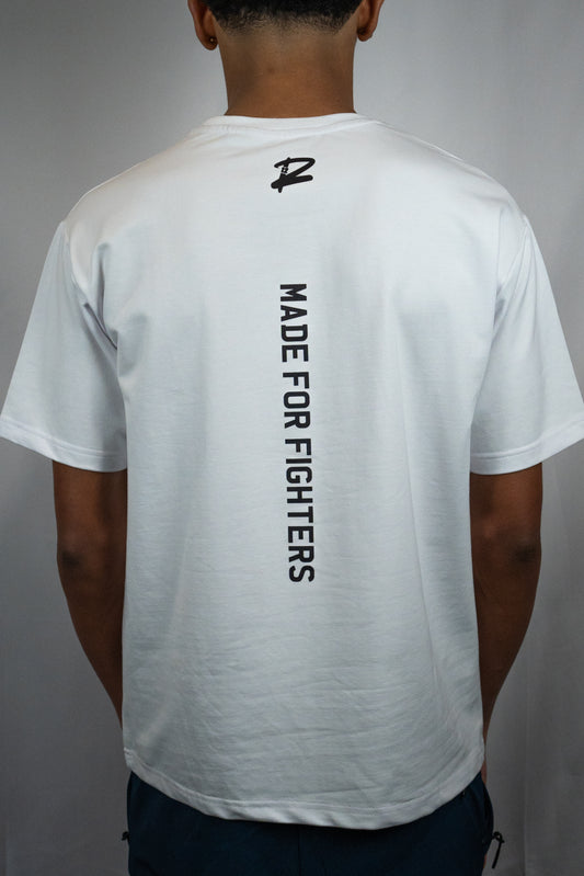 Made For Fighters Premium Oversized T-Shirt (White)