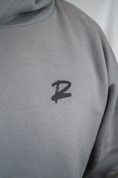 Survival Mode: Kill Or Be Killed Premium Oversized Hoodie (Grey)
