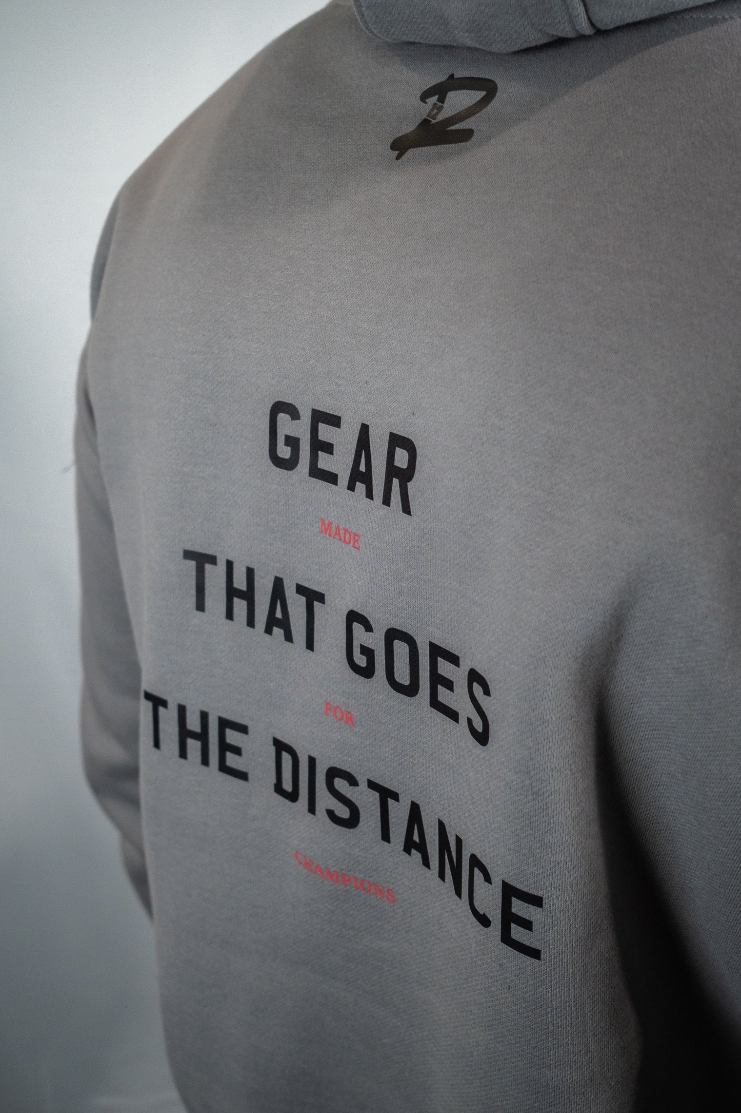 Gear That Goes The Distance Premium Oversized Hoodie (Grey)
