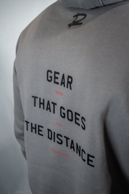Gear That Goes The Distance Premium Oversized Hoodie (Grey)