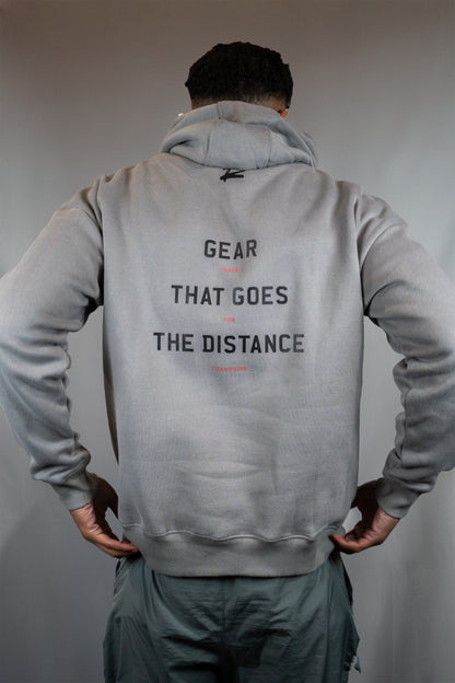 Gear That Goes The Distance Premium Oversized Hoodie (Grey)