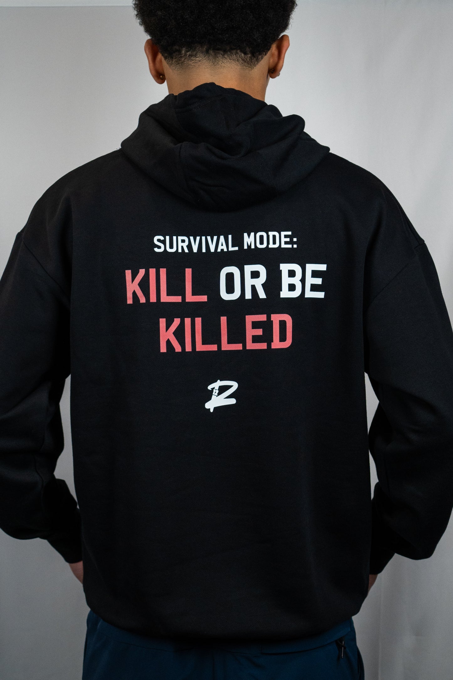 Survival: Kill Or Be Killed Premium Oversized Hoodie (Black)