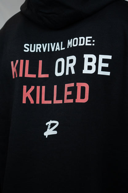 Survival: Kill Or Be Killed Premium Oversized Hoodie (Black)