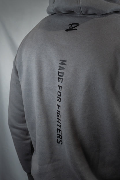 Made For Fighters Premium Oversized Hoodie (Grey)