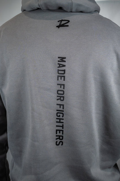 Made For Fighters Premium Oversized Hoodie (Grey)