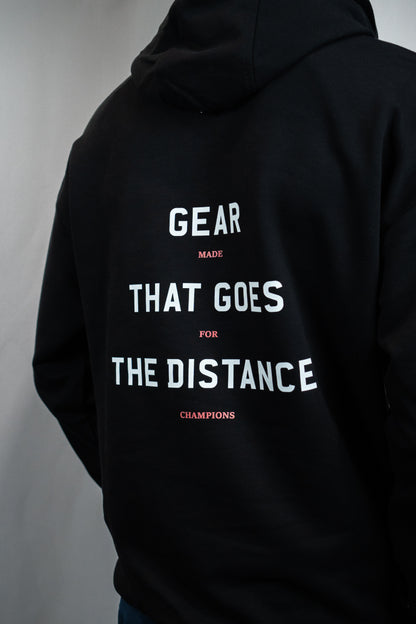 Gear That Goes The Distance Premium Oversized Hoodie (Black)