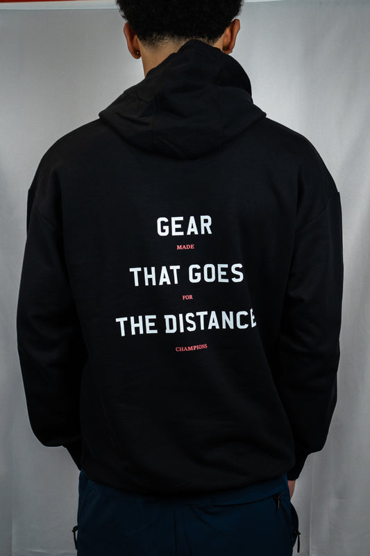 Gear That Goes The Distance Premium Oversized Hoodie (Black)