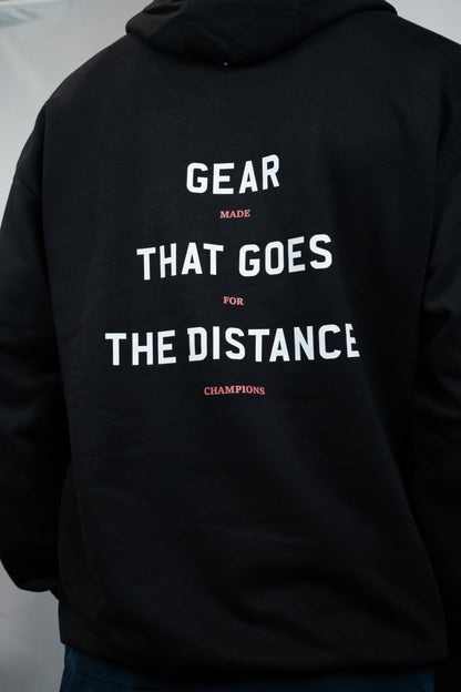 Gear That Goes The Distance Premium Oversized Hoodie (Black)